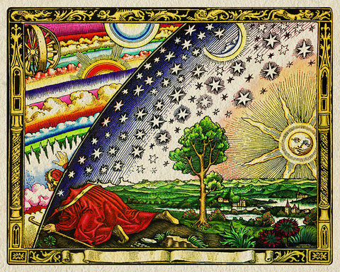 Flammarion Engraving Flat Earth Map