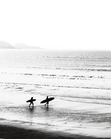 Surfers on the Beach