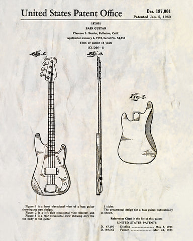 Bass Guitar Patent