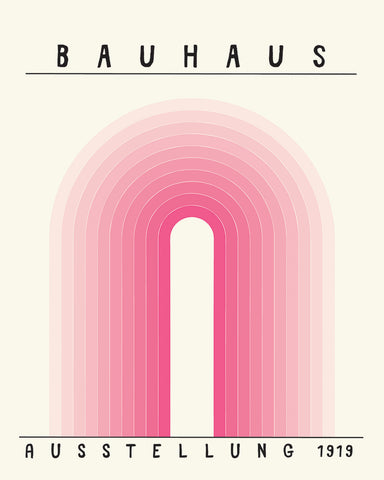 Pink Bauhaus Ausstellung 1919