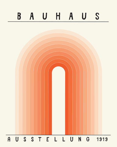 Orange Bauhaus Ausstellung 1919