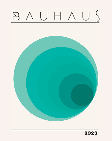 Bauhaus Blue Colors Tunnel
