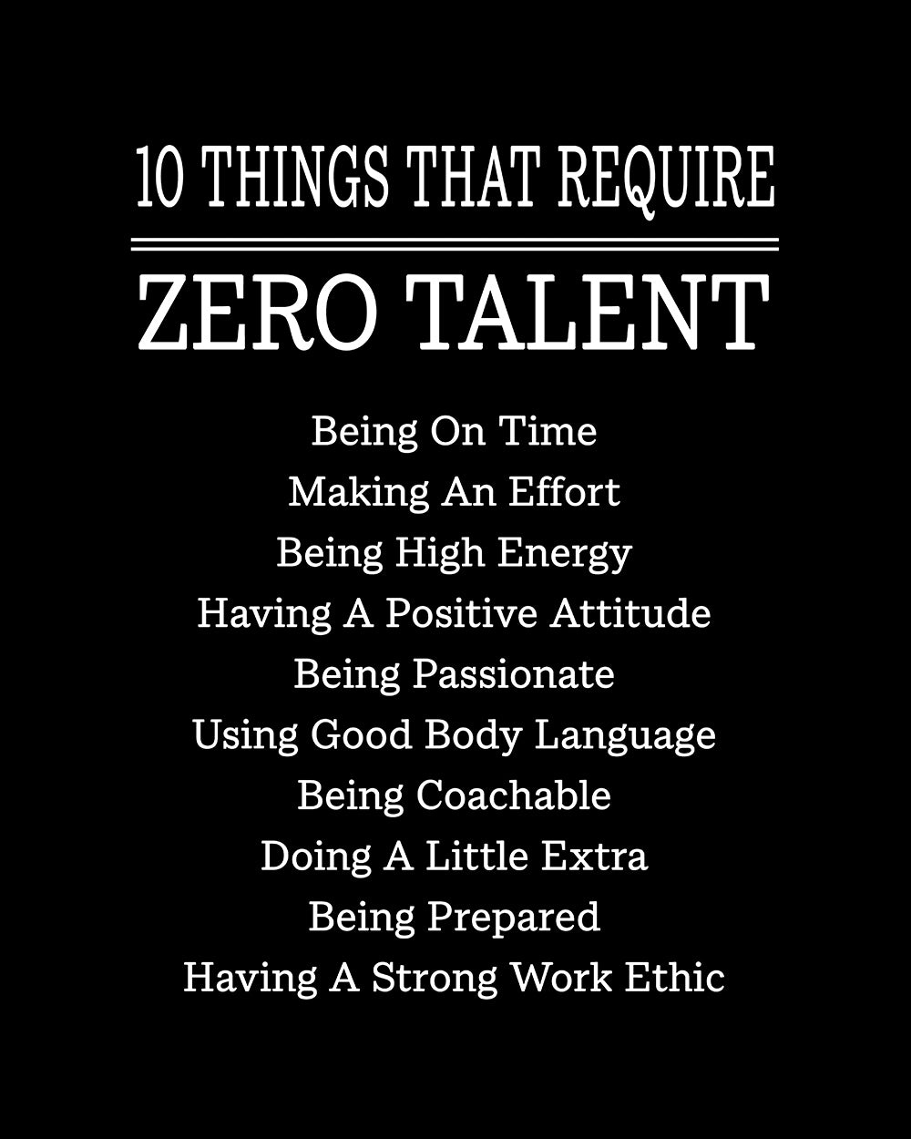 10 Things That Require Zero Talent