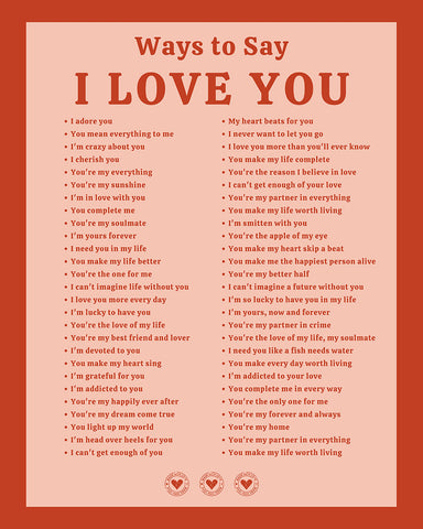 Ways To Say I Love You No3