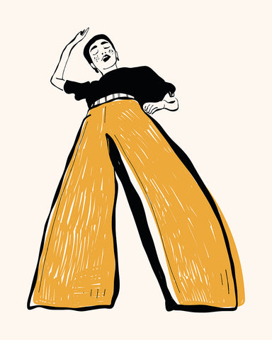 Lady in Orange Trousers