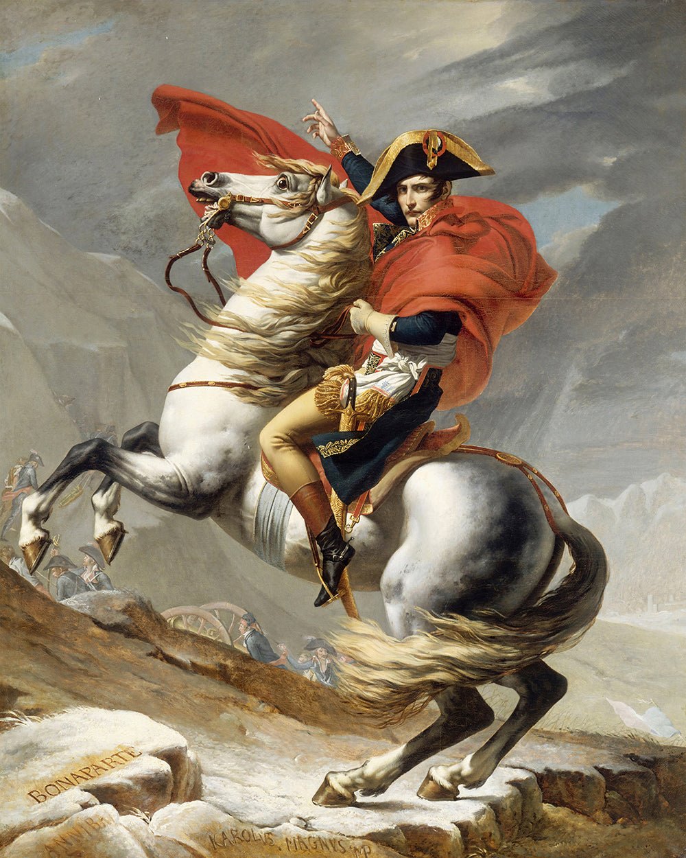 Jacques-Louis David - Napoleon Crossing the Alps – Poster Master