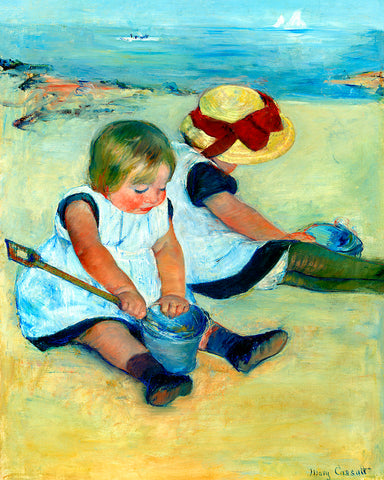 Children Playing on the Beach