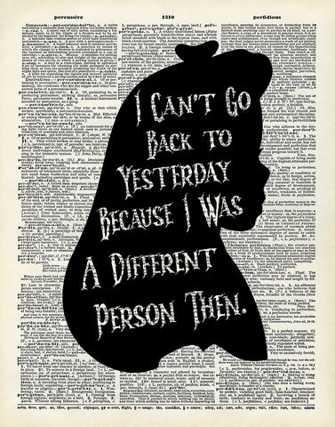 I Can't Go Back To Yesterday