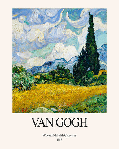 Van Gogh - Wheat Field with Cypresses No3