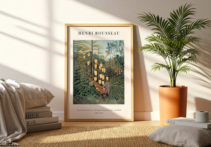 Henri Rousseau - In a Tropical Forest Struggle between Tiger and Bull