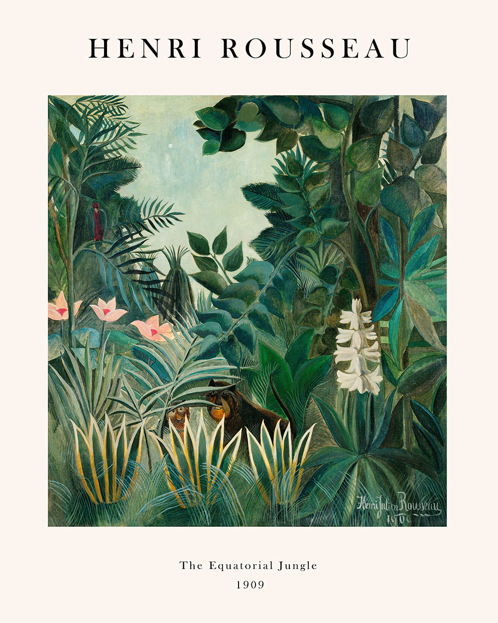 Henri Rousseau - The Equatorial Jungle
