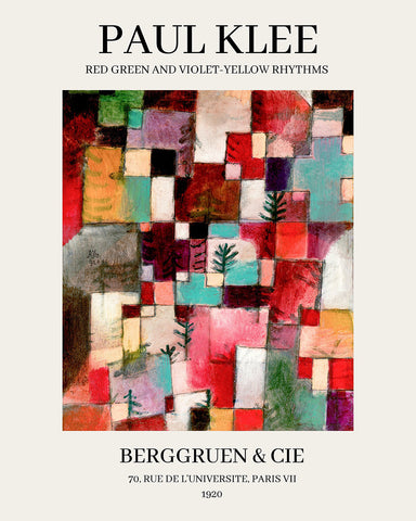 Paul Klee - Red Green And Violet-Yellow Rhythms