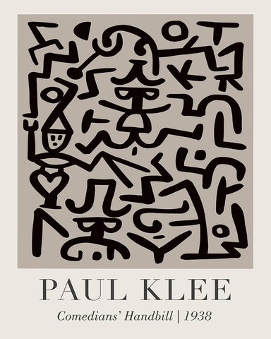 Paul Klee - Comedians' Handbill