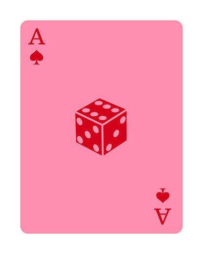 Pink Dice Ace of Spades