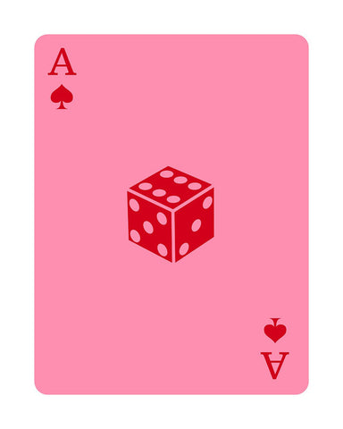 Pink Dice Ace of Spades
