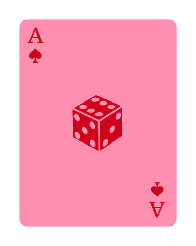 Pink Dice Ace of Spades