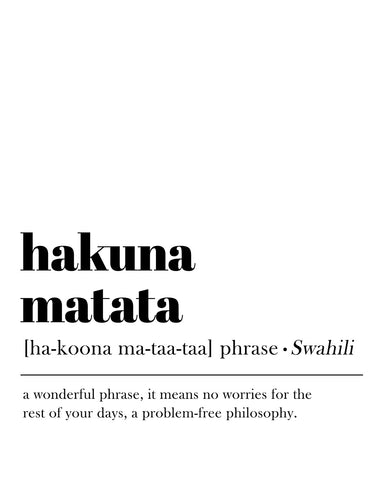 Hakuna Matata No2