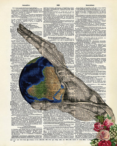 Anatomical Hand Holding Earth