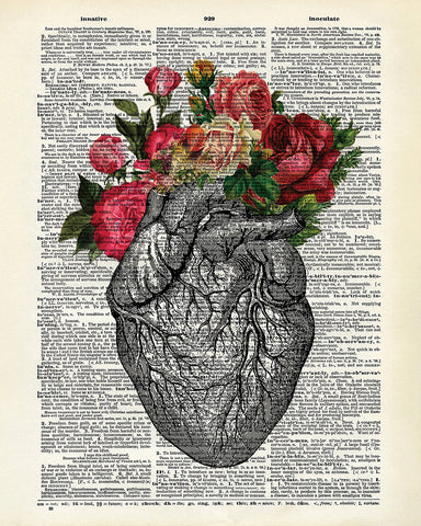 Floral Anatomical Heart No2