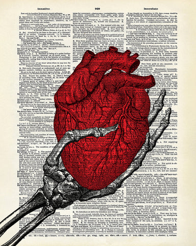 Skeleton Hand Holding A Heart