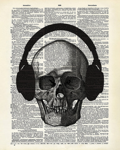 Skull with Headphones
