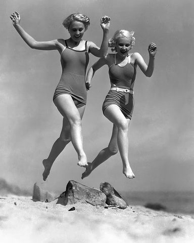 Actresses Running on the Beach