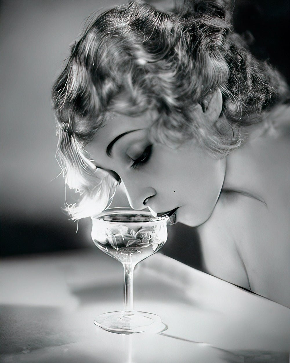 Woman Drinking Champagne No2