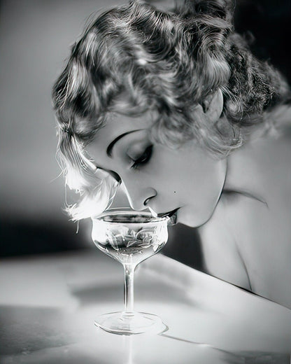 Woman Drinking Champagne No2