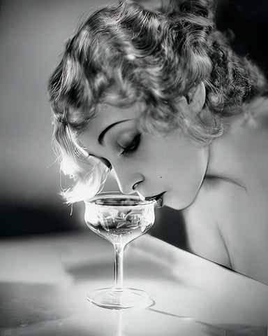 Woman Drinking Champagne No2