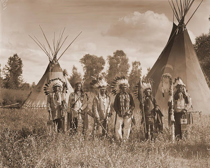 Crow Creek Warriors on the Crow Reservation