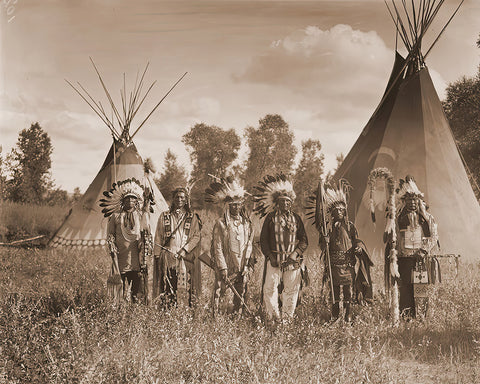 Crow Creek Warriors on the Crow Reservation