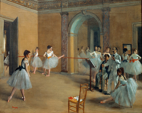 Edgar Degas - The Dance Foyer at the Opera on the rue Le Peletier