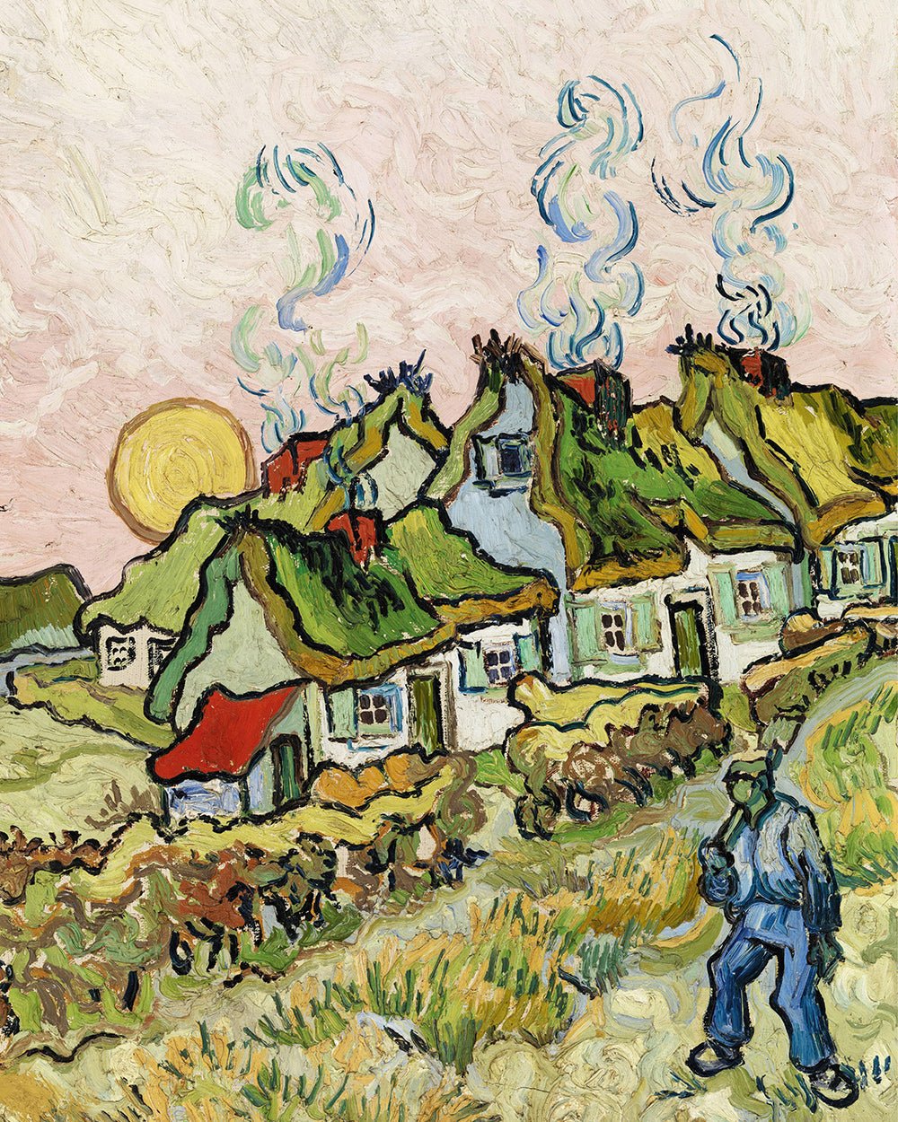 Van Gogh - Houses and Figure