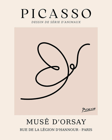 Picasso - One Line Butterfly Drawing