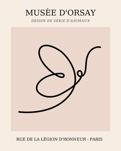 Picasso - One Line Butterfly Drawing