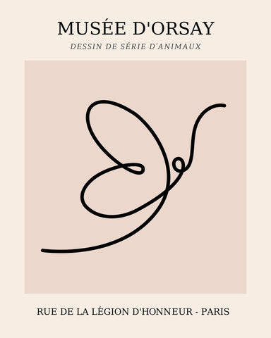 Picasso - One Line Butterfly Drawing