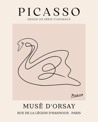 Picasso - One Line Swan Drawing