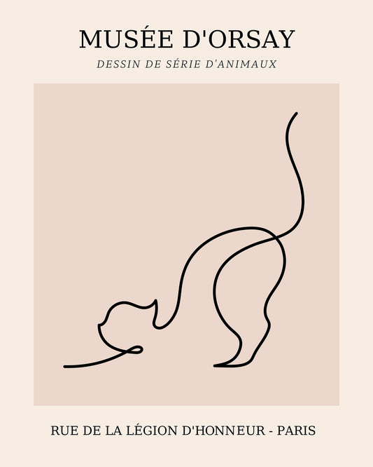 Picasso - One Line Cat Drawing