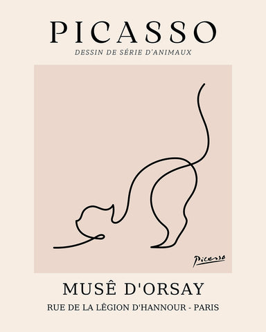Picasso - One Line Cat Drawing