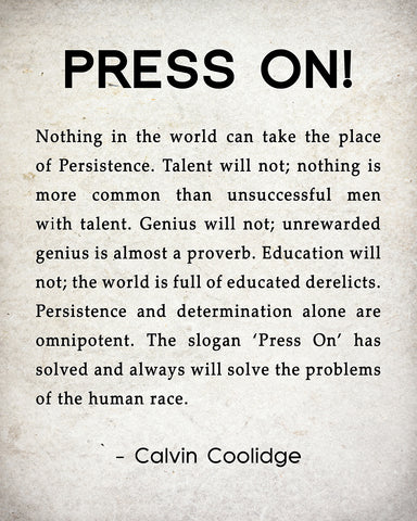 Calvin Coolidge Press on