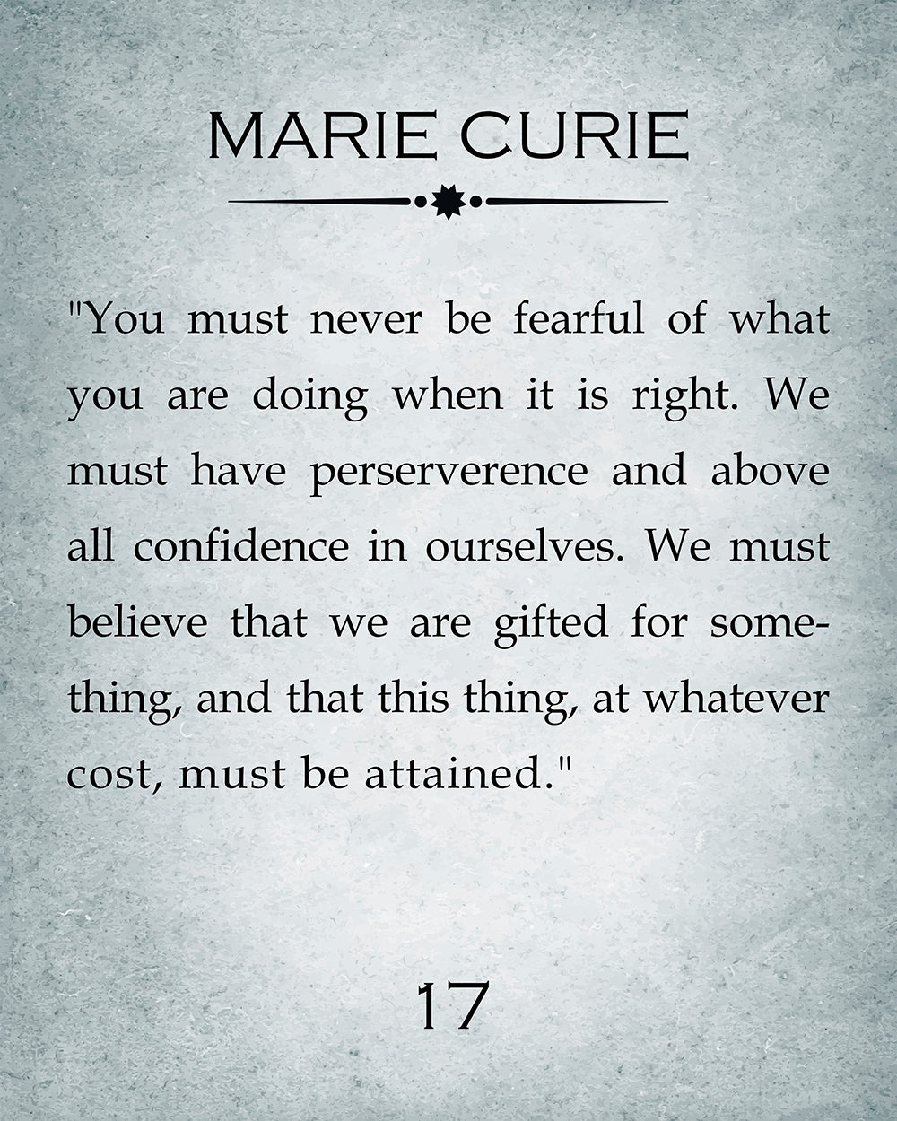 Marie Curie Quote