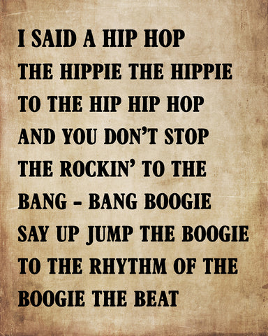 Rapper's Delight Lyric