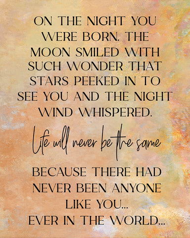 On The Night You Were Born