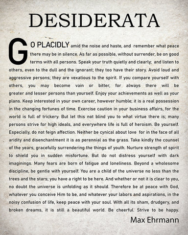 Desiderata Quote