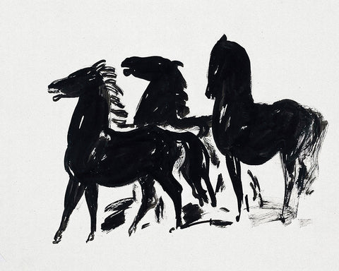 Leo Gestel - Three Black Horses