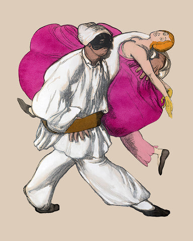 Costume Designs for Pamina and Monostatos