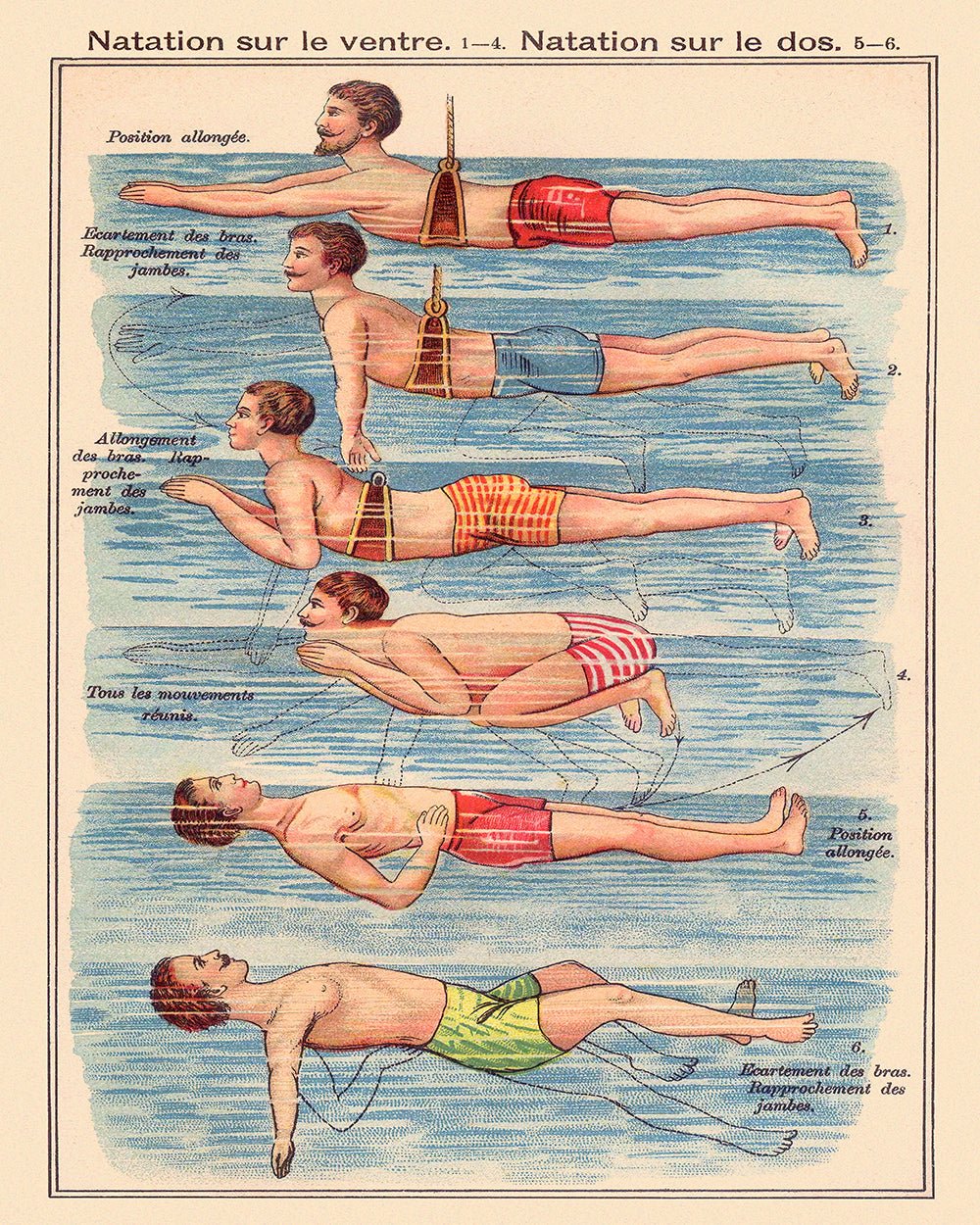 Friedrich Eduard Bilz - Natation