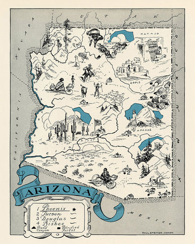Arizona Pictorial Map
