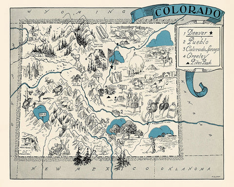 Colorado Pictorial Map