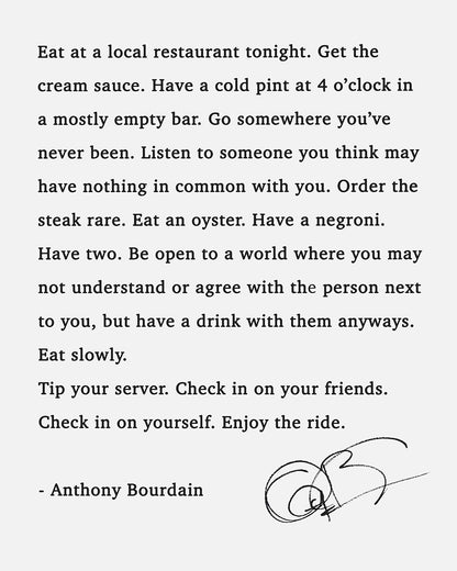Eat at a Restaurant Tonight